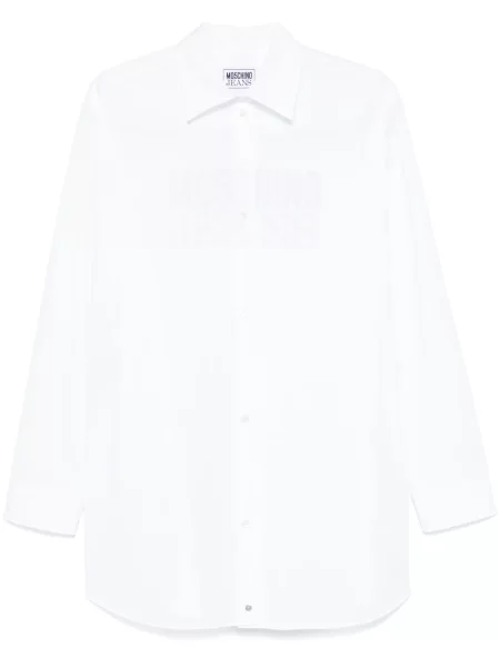 Košulja Moschino Jeans s printom bijela