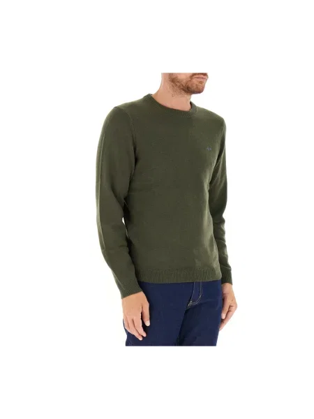 Sweter Sun68 wełniany zielony