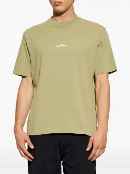 Tricou Stone Island cu imagine verde