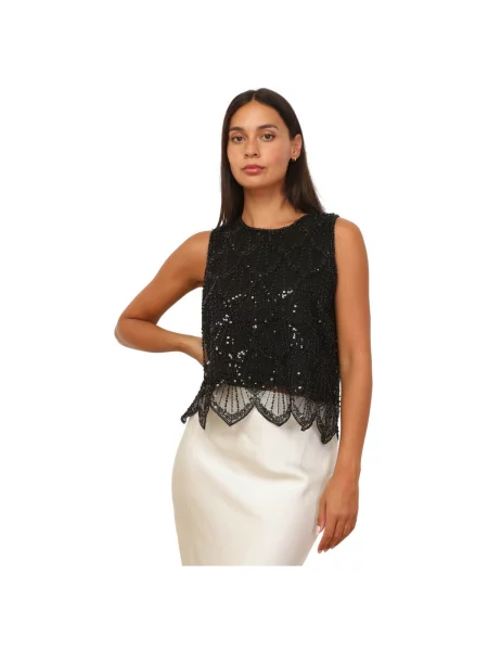 Top La Modeuse negru