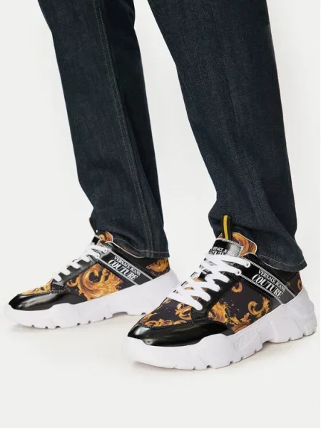 Versace Jeans Couture Sneakersy Kolorowy czarne