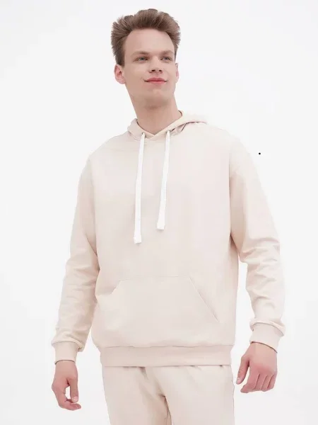 Худі HiBrand бавовна/поліестер бежевий