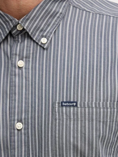 Сорочка Barbour Longfield regular комір button-down синій