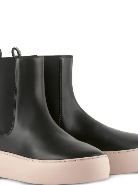 Botine chelsea Högl cu platformă negru