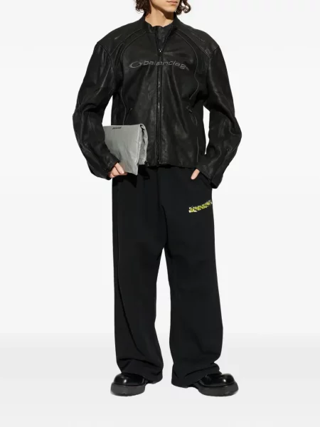 Pantaloni Balenciaga alergare negru