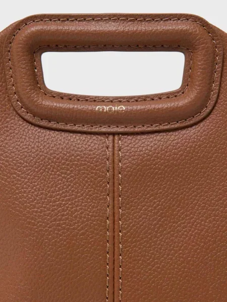 Шкіряна сумка Maje коричнева