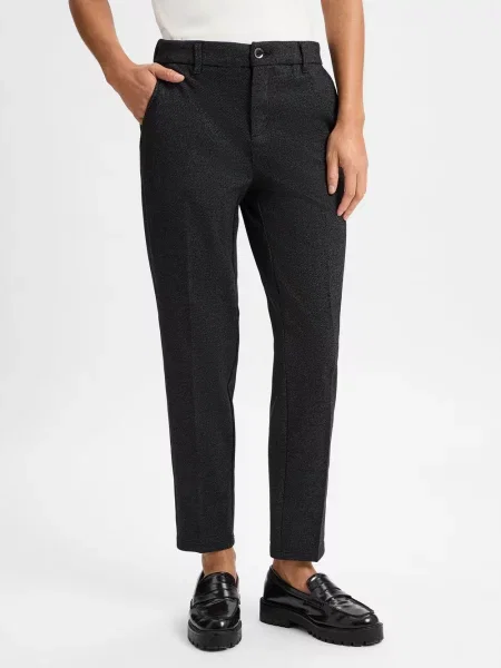 Street One Spodnie Diagona Kobiety czarny