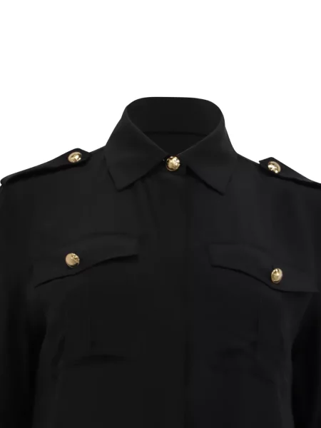 Rochie tip cămașă Nili Lotan negru