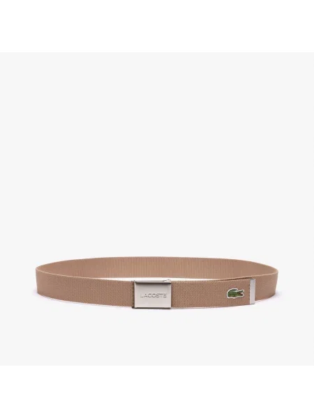 Ремень Lacoste с ремешками бежевый
