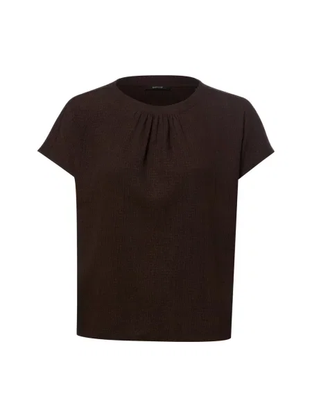 Męski t-shirt o kroju regular fit z fakturowanym wzorem model Salti' Opus brązowa