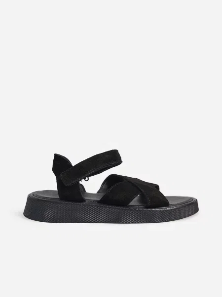 Замшеві Сандалії ISSA Plus чорний