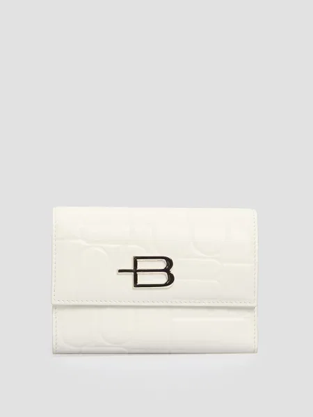 Кожаный кошелек Baldinini белый