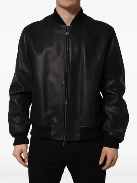 Geanta de piele Dolce & Gabbana negru