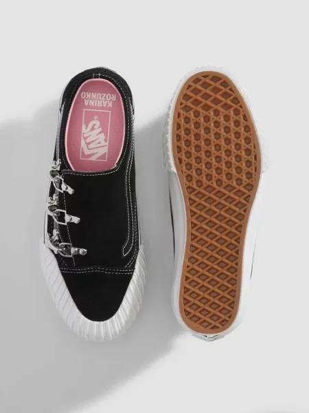 Замшевые кеды Vans на запах черные