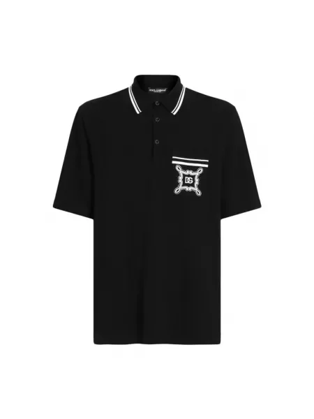 Koszulka polo Dolce And Gabbana czarna