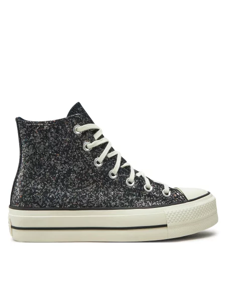 Кеды Converse на платформе черные