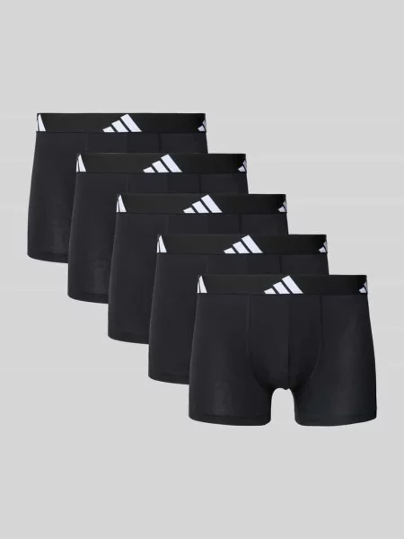 Obcisłe bokserki z elastycznym z logo w zestawie 5 szt. Adidas Sportswear czarne