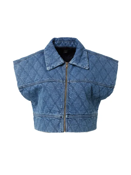 Nasty Gal Vestă denim albastru