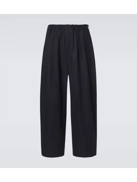 Keprové široké kalhoty Comme Des Garçons Homme černé