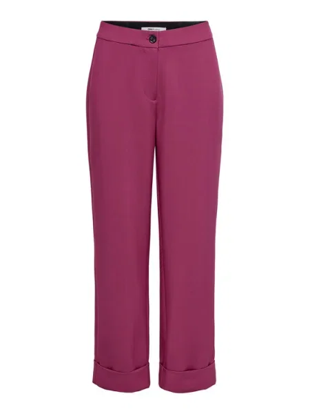 ONLY Szövet nadrág Casey Cropped Fit lila