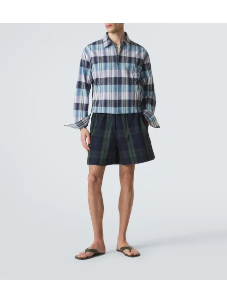 Geacă Jw Anderson în carouri albastru