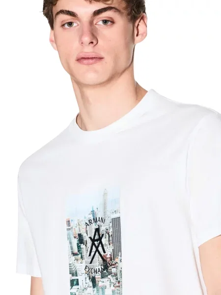 Tricou Armani Exchange alb