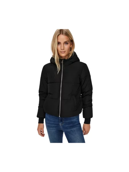 Kurtka Jacqueline De Yong z kapturem czarna