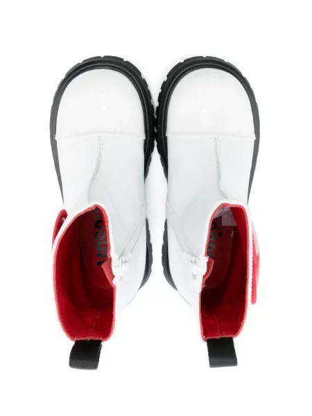 Buty do kostki dziecięce Moschino białe