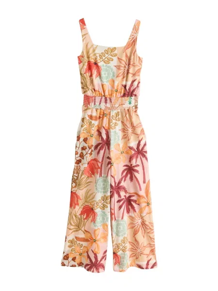 Next Salopeta oliv / verde pastel / portocaliu alb