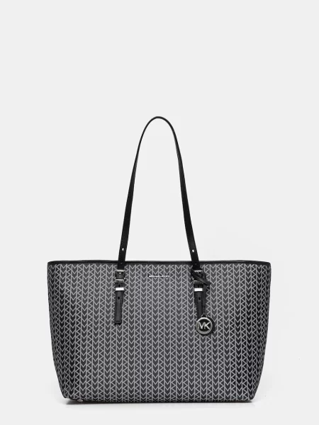 Michael Kors Geantă shopper QUINN cu adaos de piele negru