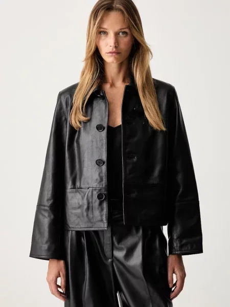 Geanta de piele Zadig&voltaire negru