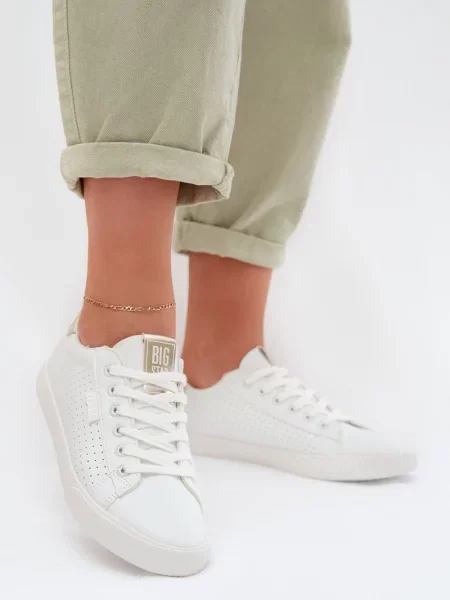 Teniși Big Star Shoes din piele alb