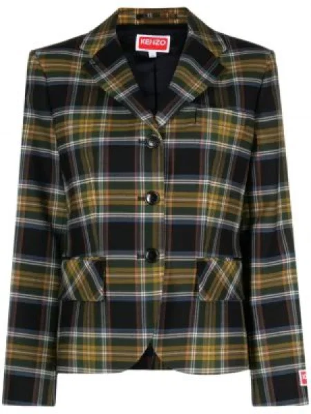 Sacou Kenzo în carouri galben