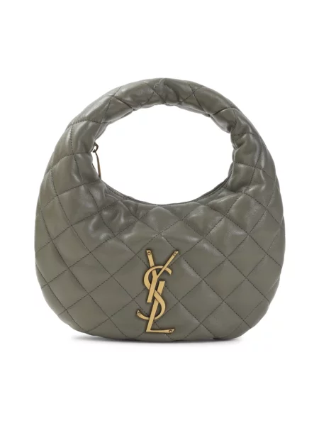 Torebka hobo Saint Laurent skórzana zielona