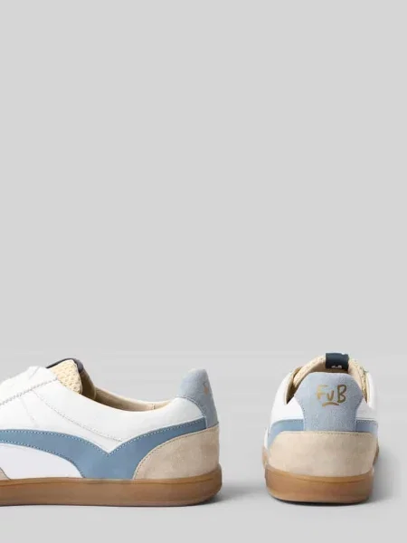 Sneakersy ze skóry z wiązaniem model De Zaler' Floris Van Bommel białe