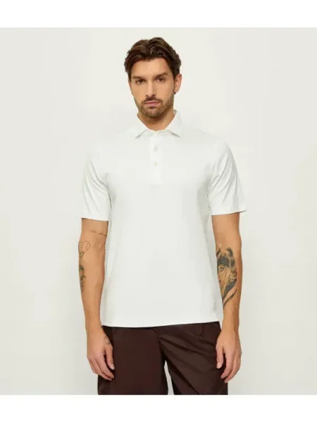 Tricou polo Gran Sasso alb