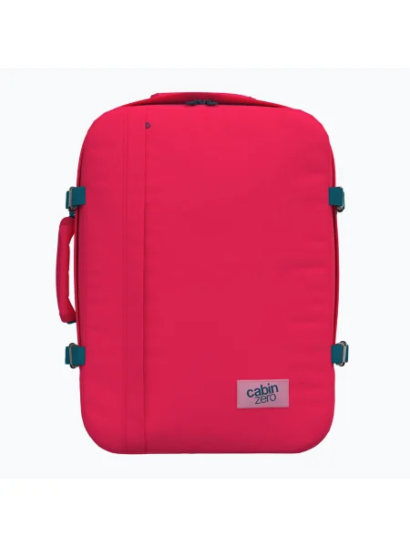 CabinZero Classic 44 l miami magenta turistický batoh červená