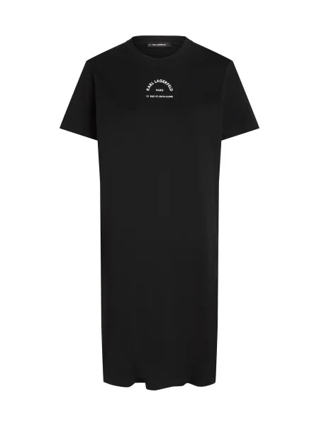 Karl Lagerfeld Rochie Rue St-Guillaume / alb negru
