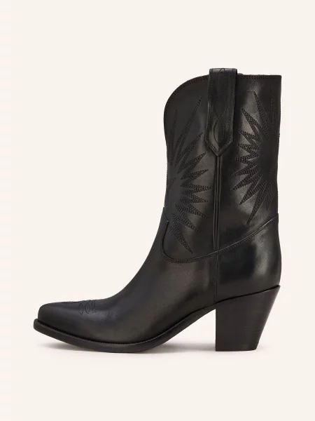 Golden Goose Kovbojské Boty Wish Star černá