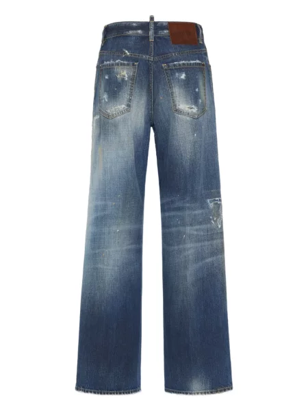 Blugi Dsquared2 zdrențuiți albastru