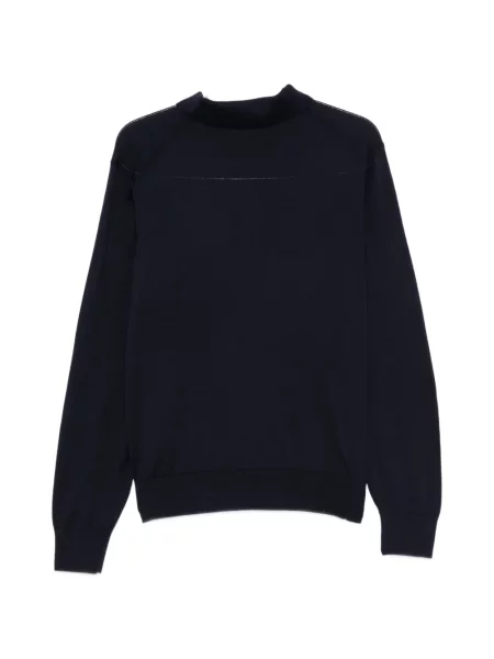 Gulerat lung tricou polo Boss albastru