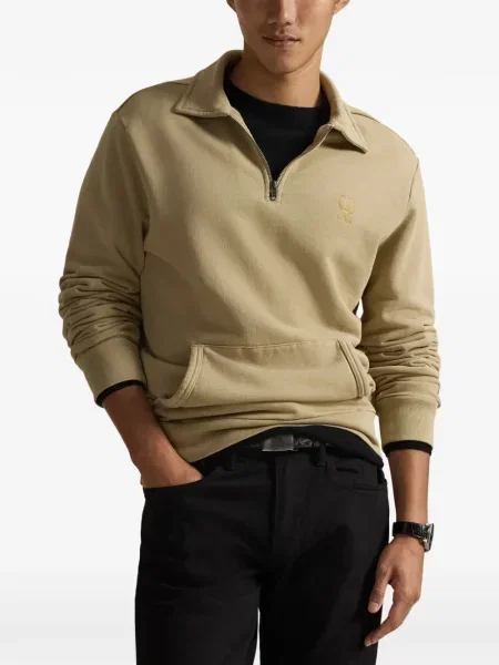 Tricou polo Polo Ralph Lauren cu dungi cu două rânduri de nasturi cu aplicații negru