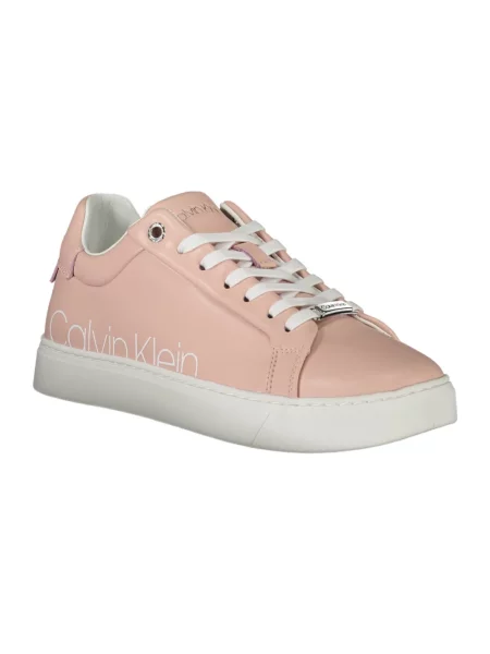 Trampki Calvin Klein skórzane różowe