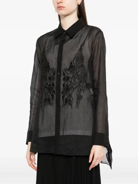 Koszula Yohji Yamamoto dzwony czarna