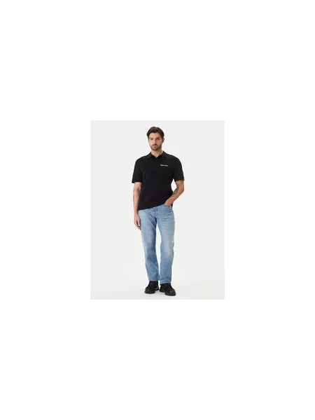Polo majica Jack & Jones crna