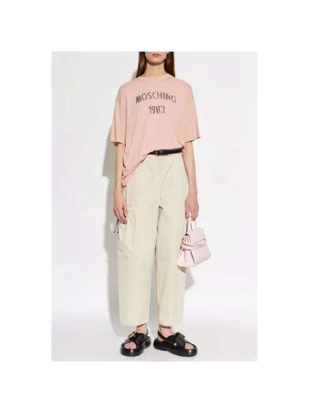 Koszulka Moschino różowa