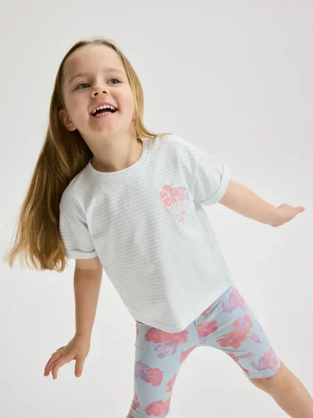 Reserved Велосипедки з візерунком блідо-блакитний блакитні