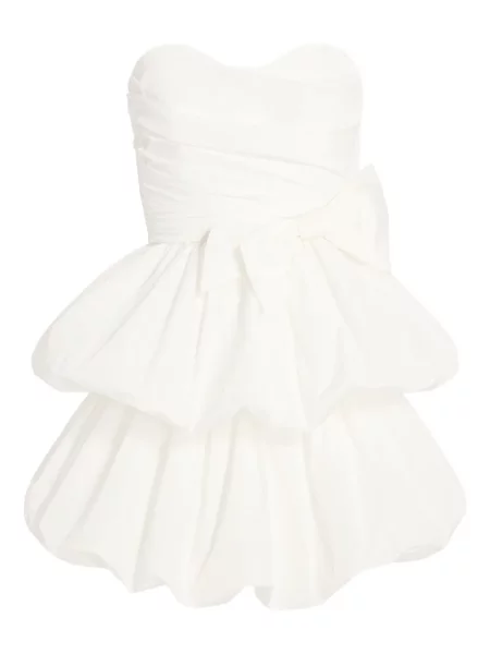 Rochie mini Jenny Packham cu funde de costum alb