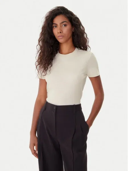 Тениска Calvin Klein дамска бежово