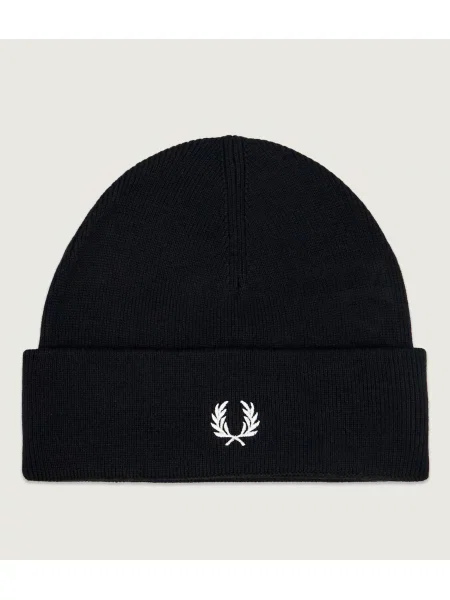 Căciulă Fred Perry de lână clasică negru